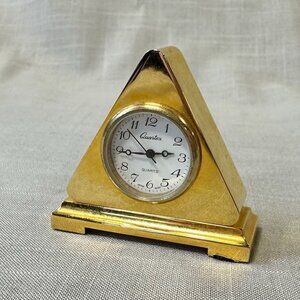 Vintage Miniature Triangular Clock